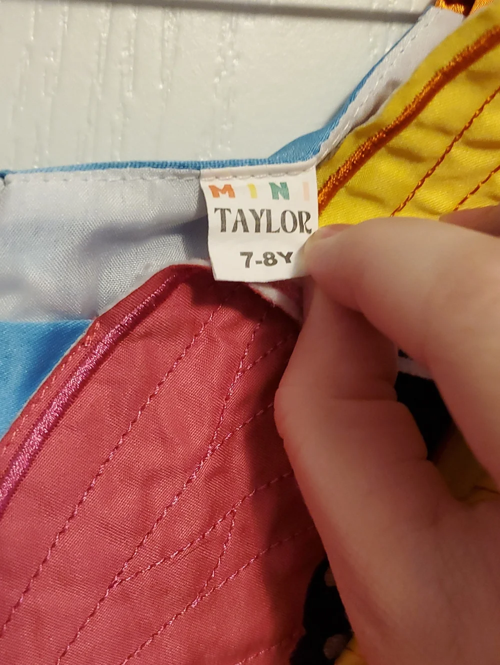 Taylor Multicolor Butterfly Costume Dress in Blue, Pink, Yellow, Orange